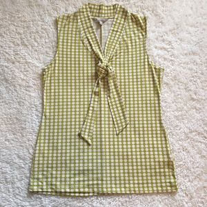 Banana Republic Sleeveless Blouse with Tie